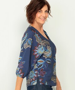 Dames blouse blauw