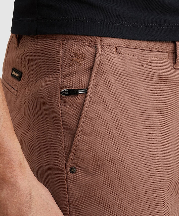 V65 DOBBY STRETCH PAKKET SH heren korte broek bordeaux