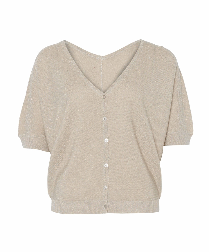 Dames vest beige