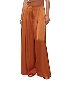 Onique wide leg  dames broek oranje