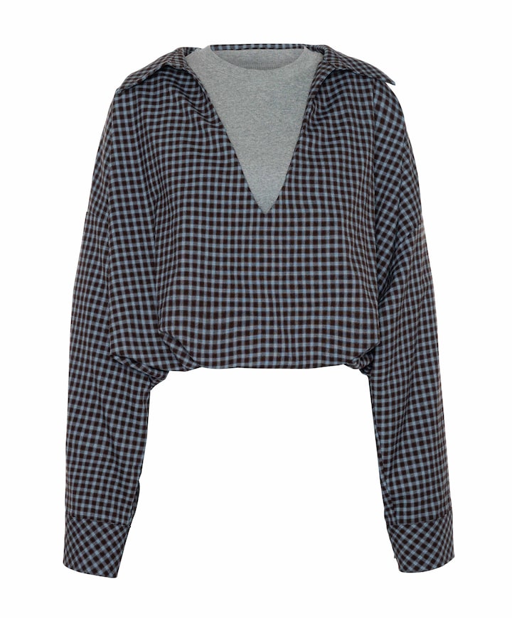 Dames blouse bruin