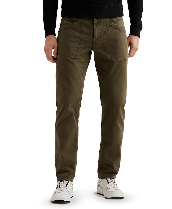 AVIATOR FANCY STRUCTURED WASHED heren jeans groen