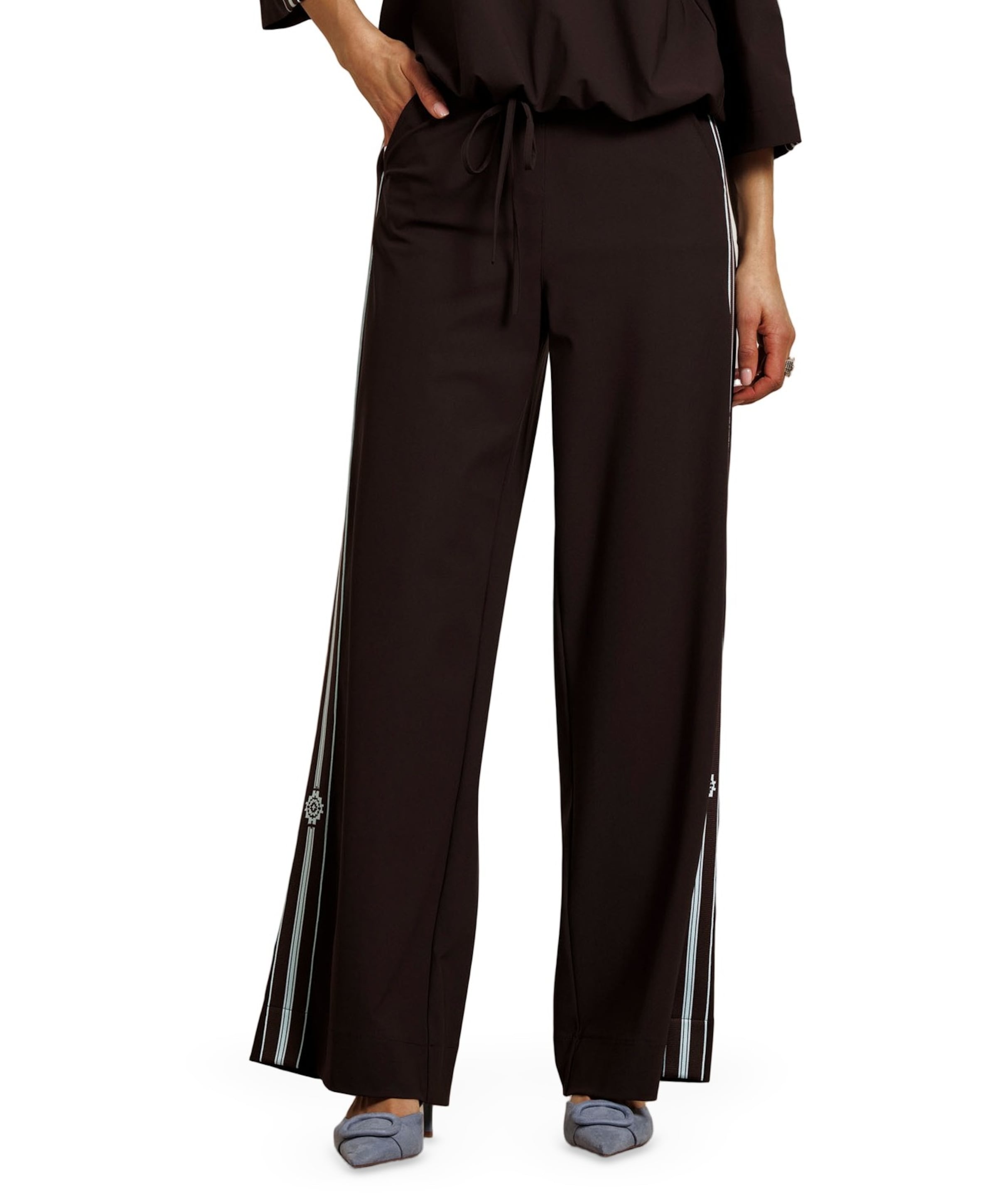 Lexie tape dames broek bruin
