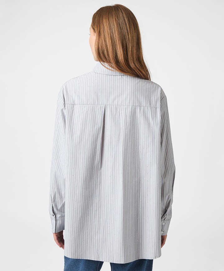 Dames blouse grijs