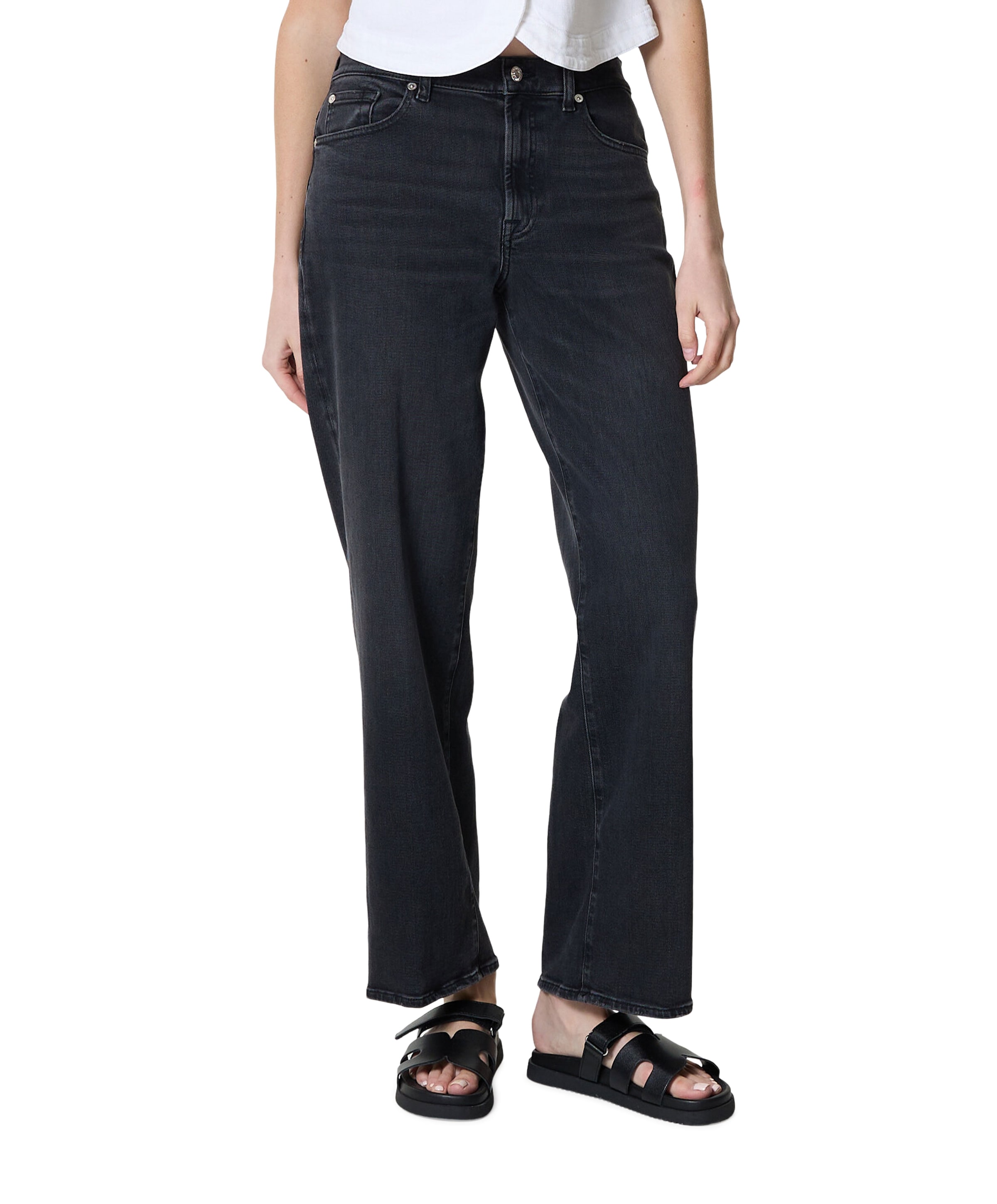 Stovpipe Straight dames jeans zwart