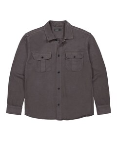 Heren overshirt grijs