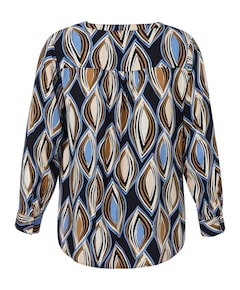 Dames blouse blauw