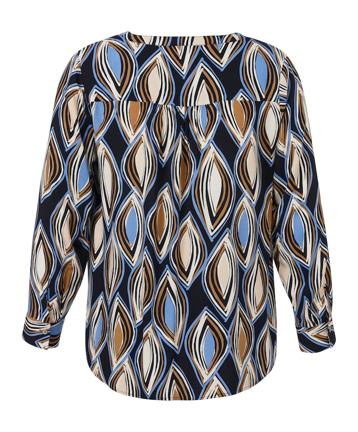 Dames blouse blauw