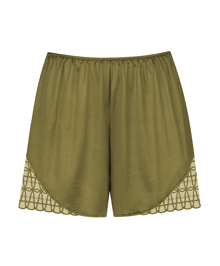 Dames pyjamashort groen