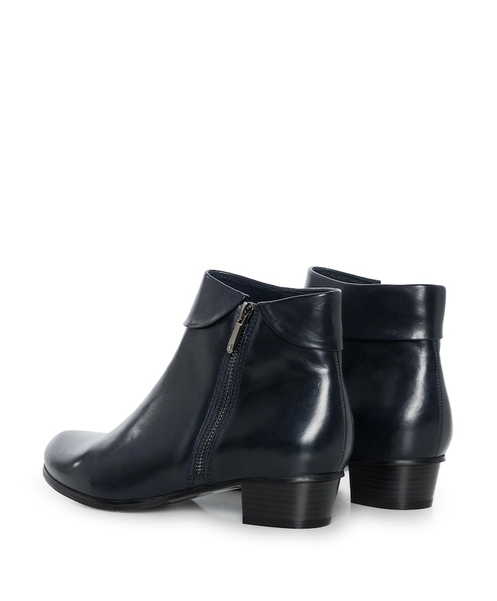 dames enkellaarzen blauw