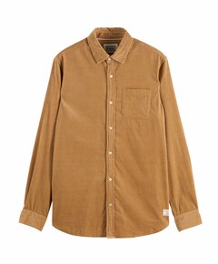 Heren overhemd lange mouw beige