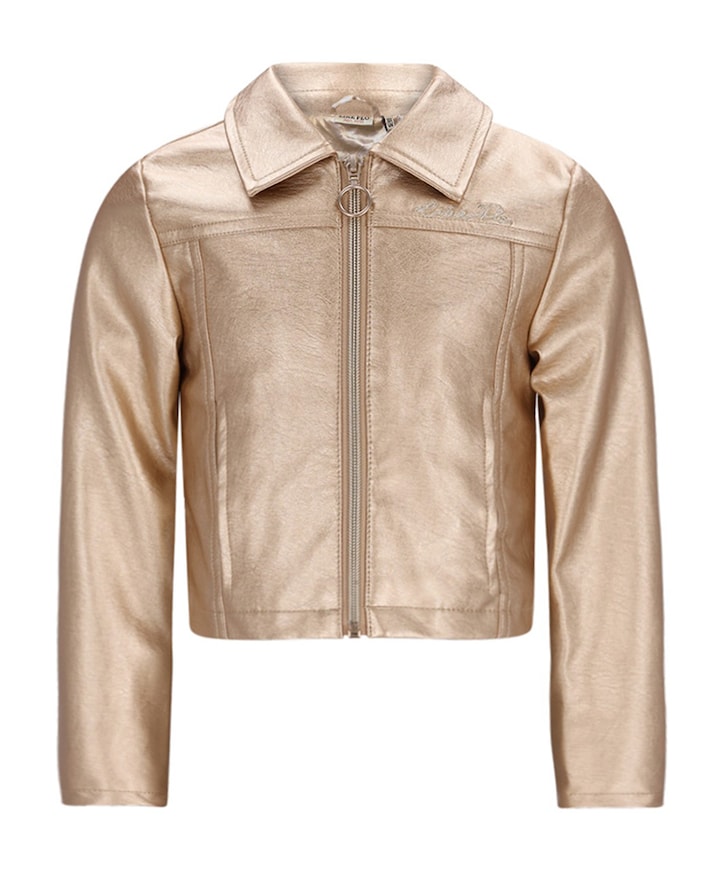 Meisjes blazer goud