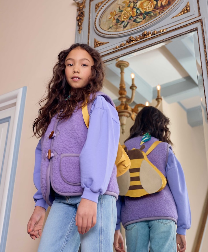 Meisjes sweater paars