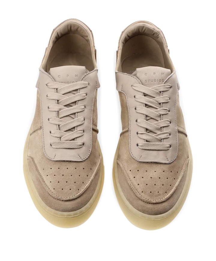 heren sneakers beige