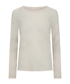Dames longsleeve beige