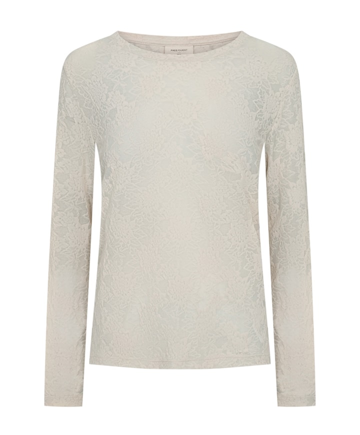 Dames longsleeve beige
