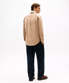 Overhemd lange mouw beige