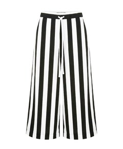 Grace stripe culotte dames broek zwart