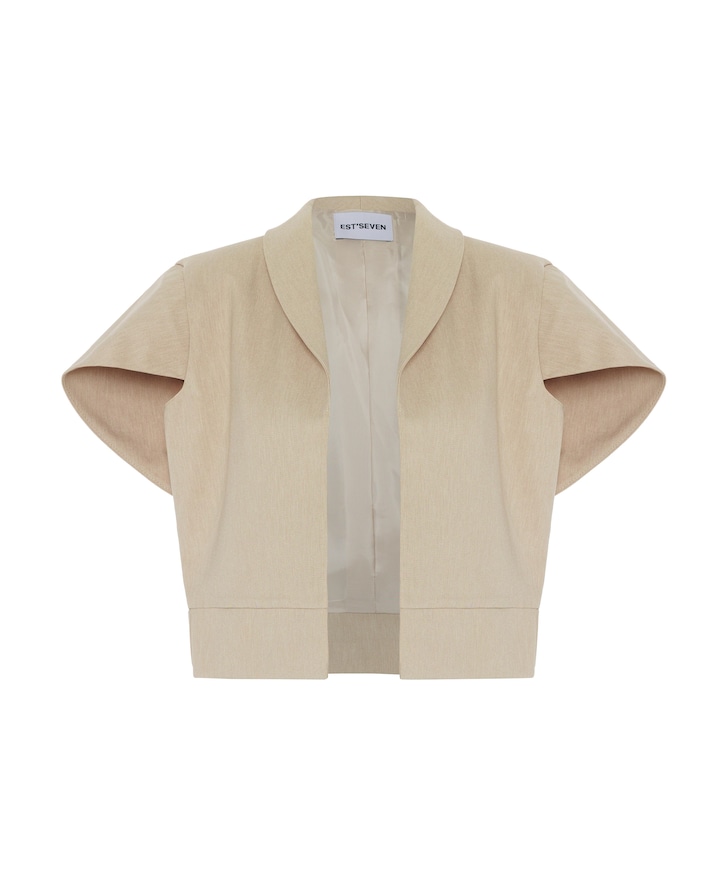 Dames blazer beige