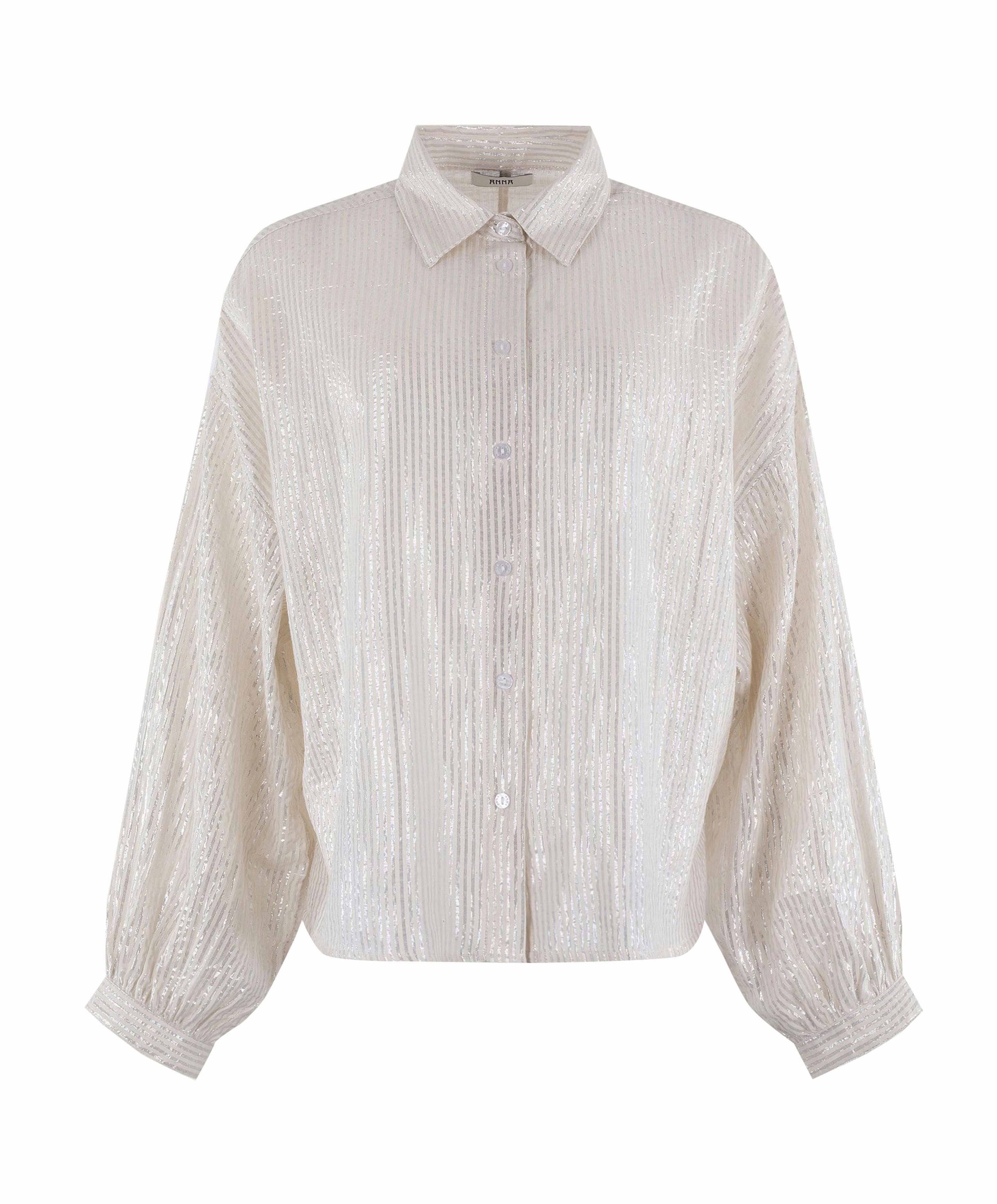 Dames blouse zilver