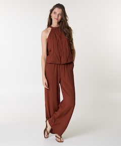 SLFANNIE HW WIDE B dames broek bordeaux