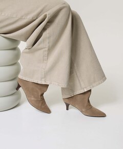 Maeve dames enkellaarzen beige