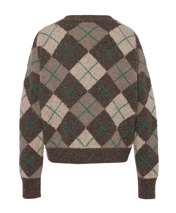 Dames vest bruin