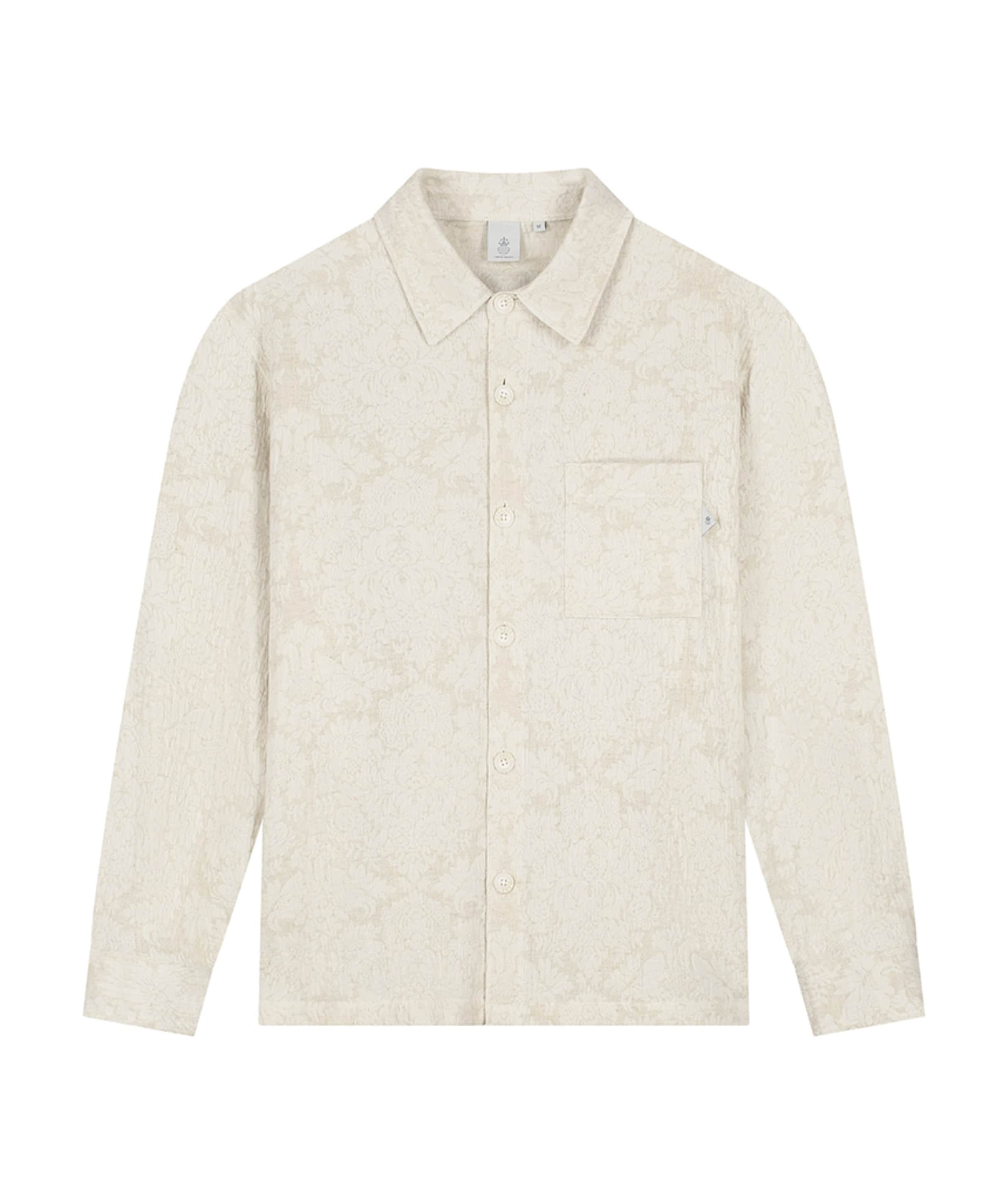 Heren overshirt ecru