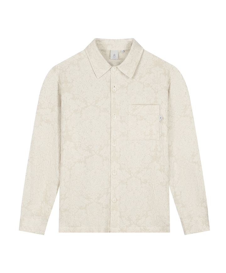 Heren overshirt ecru