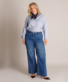 Dames blouse blauw