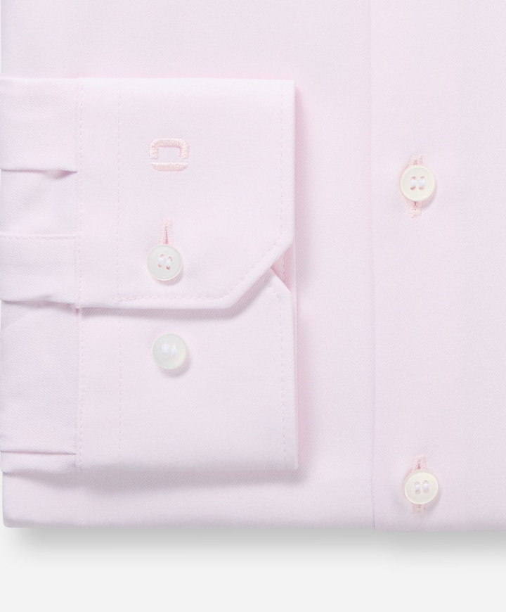 Heren overhemd lange mouw roze