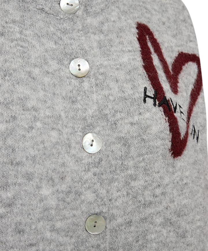 Dames vest grijs