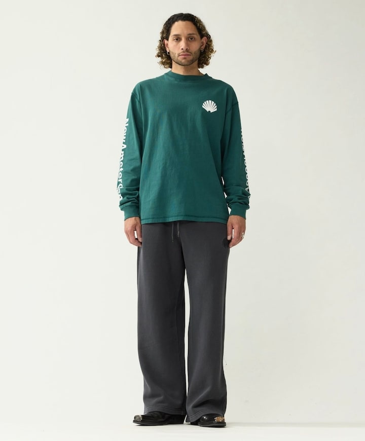 Heren longsleeve groen