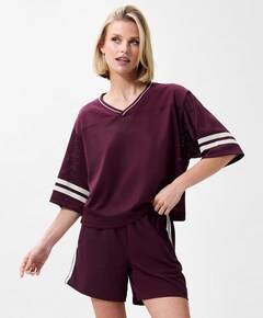 Dames T-shirt bordeaux