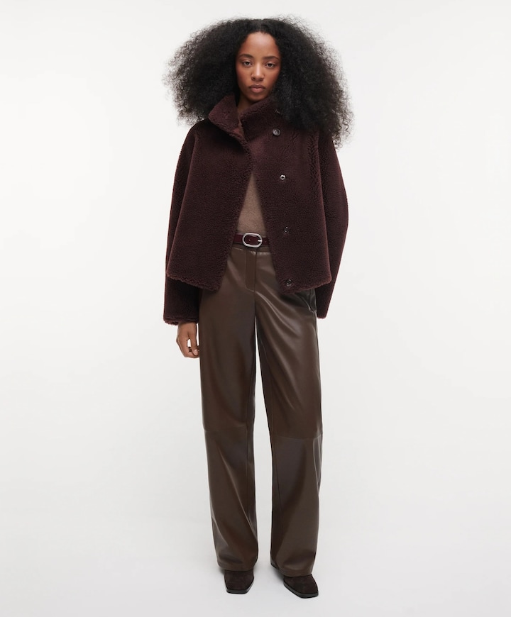 Dames jas bordeaux