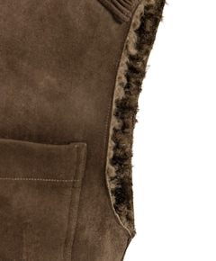 Dames gilet bruin