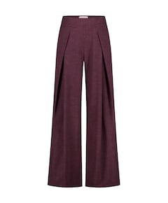 Sari herringbone dames broek bordeaux