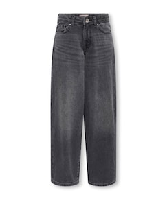 KOGGIANNA-ELLA MW BAGGY STRAIGHT DN meisjes jeans zwart