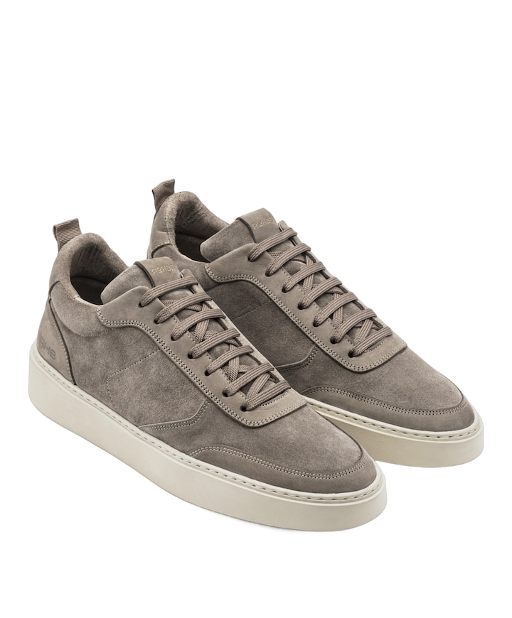 OLIVER MID SUE NUB heren sneakers beige