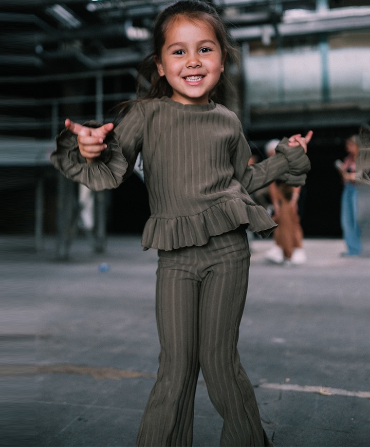 Meisjes longsleeve groen