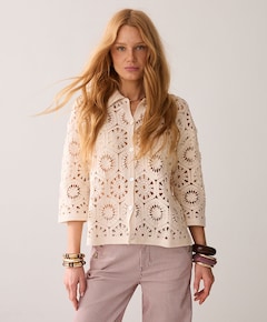 Dames vest beige