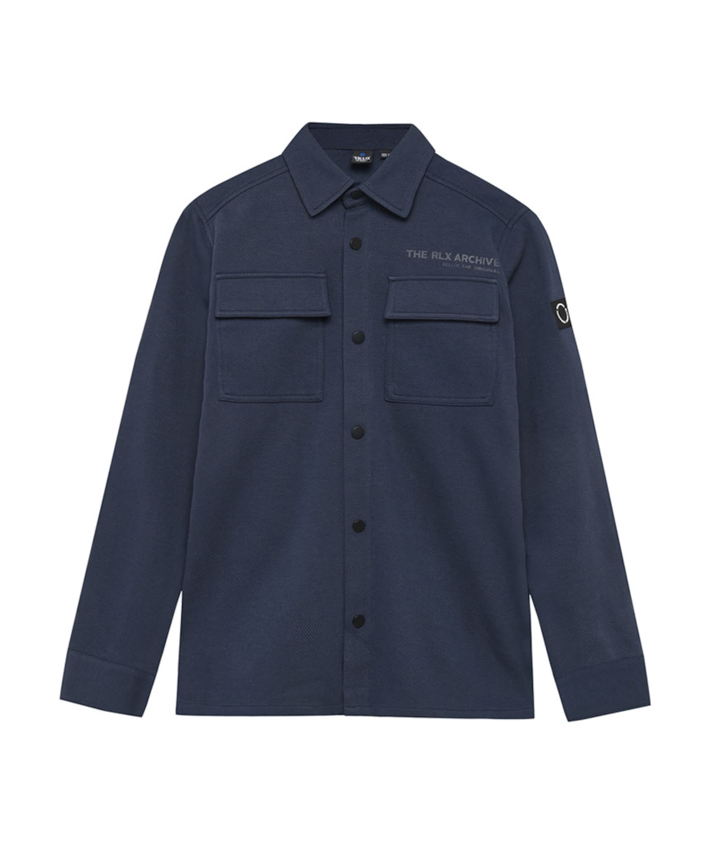 Jongens overhemd lange mouw blauw