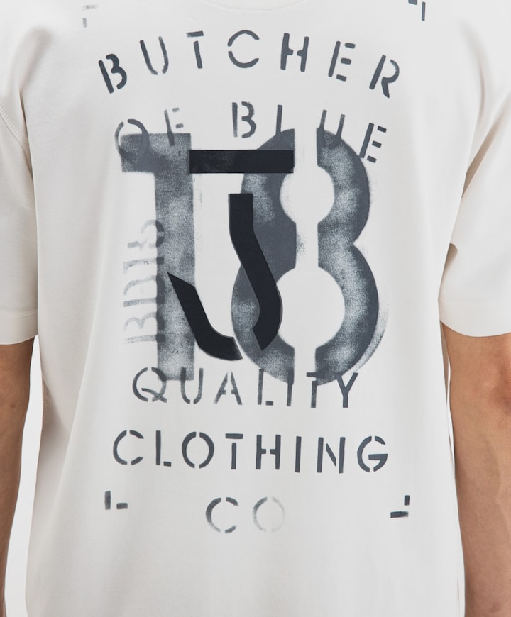 Heren T-shirt ecru