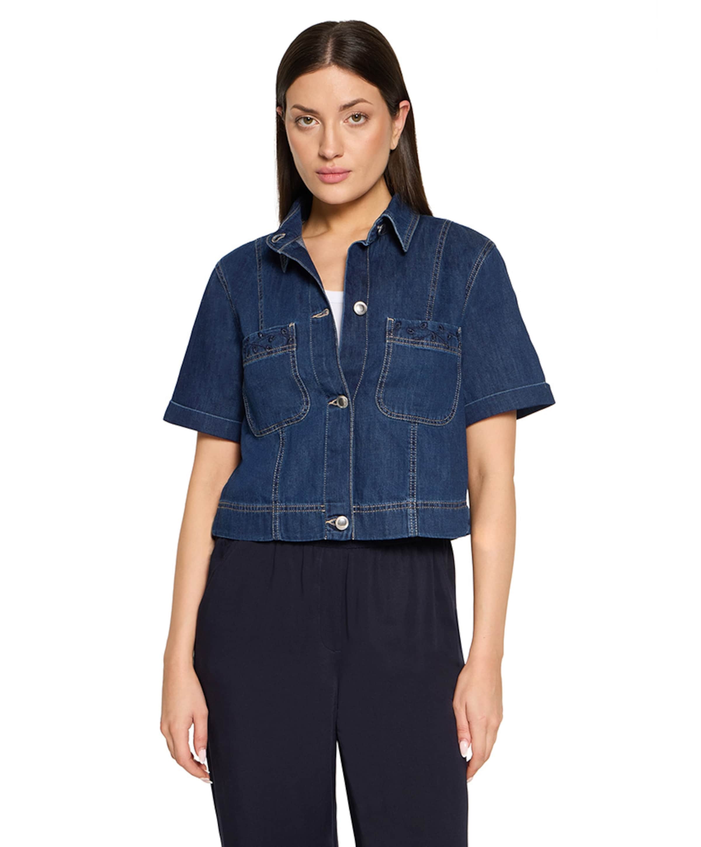 Dames blouse blauw