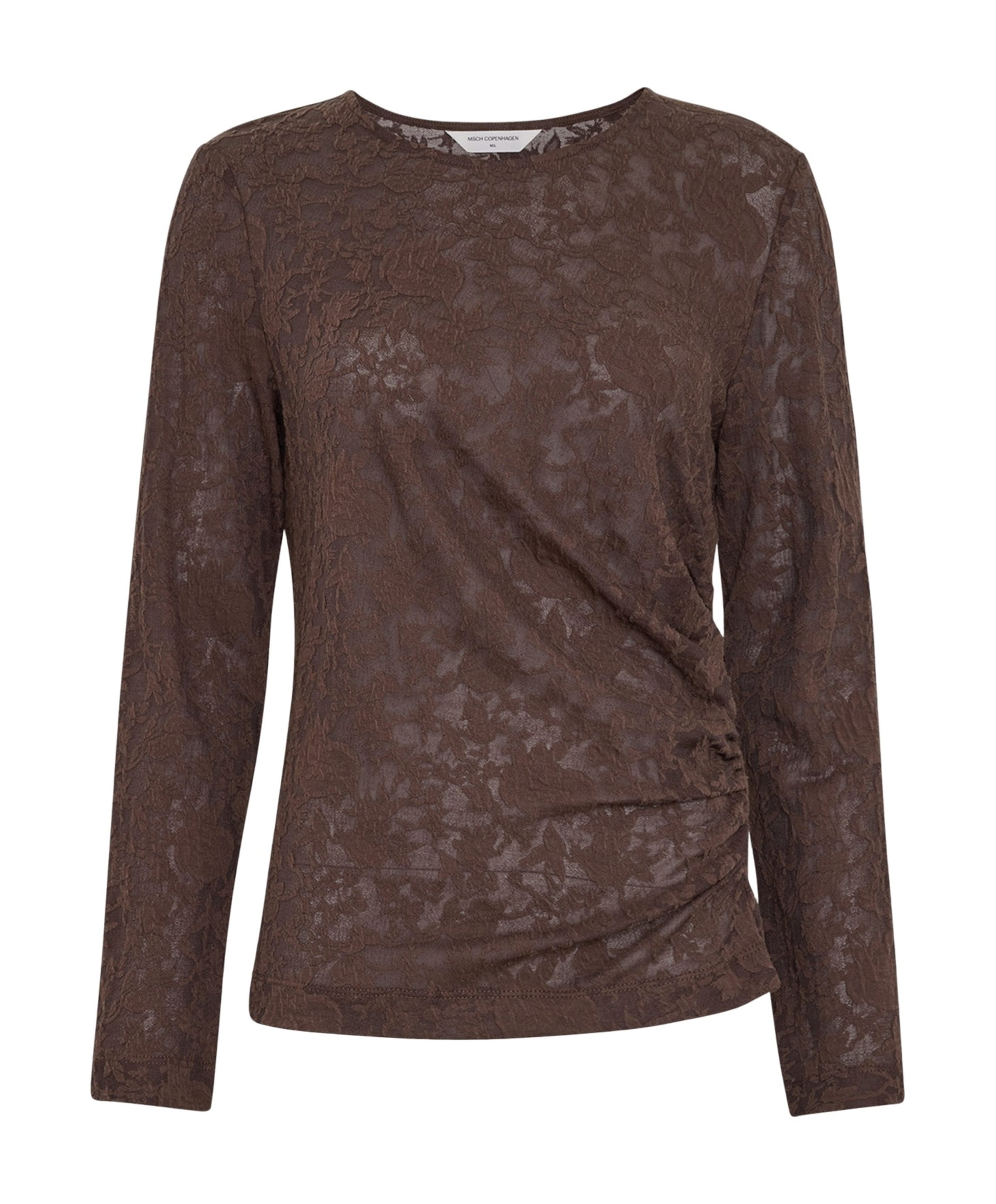 Dames longsleeve bruin