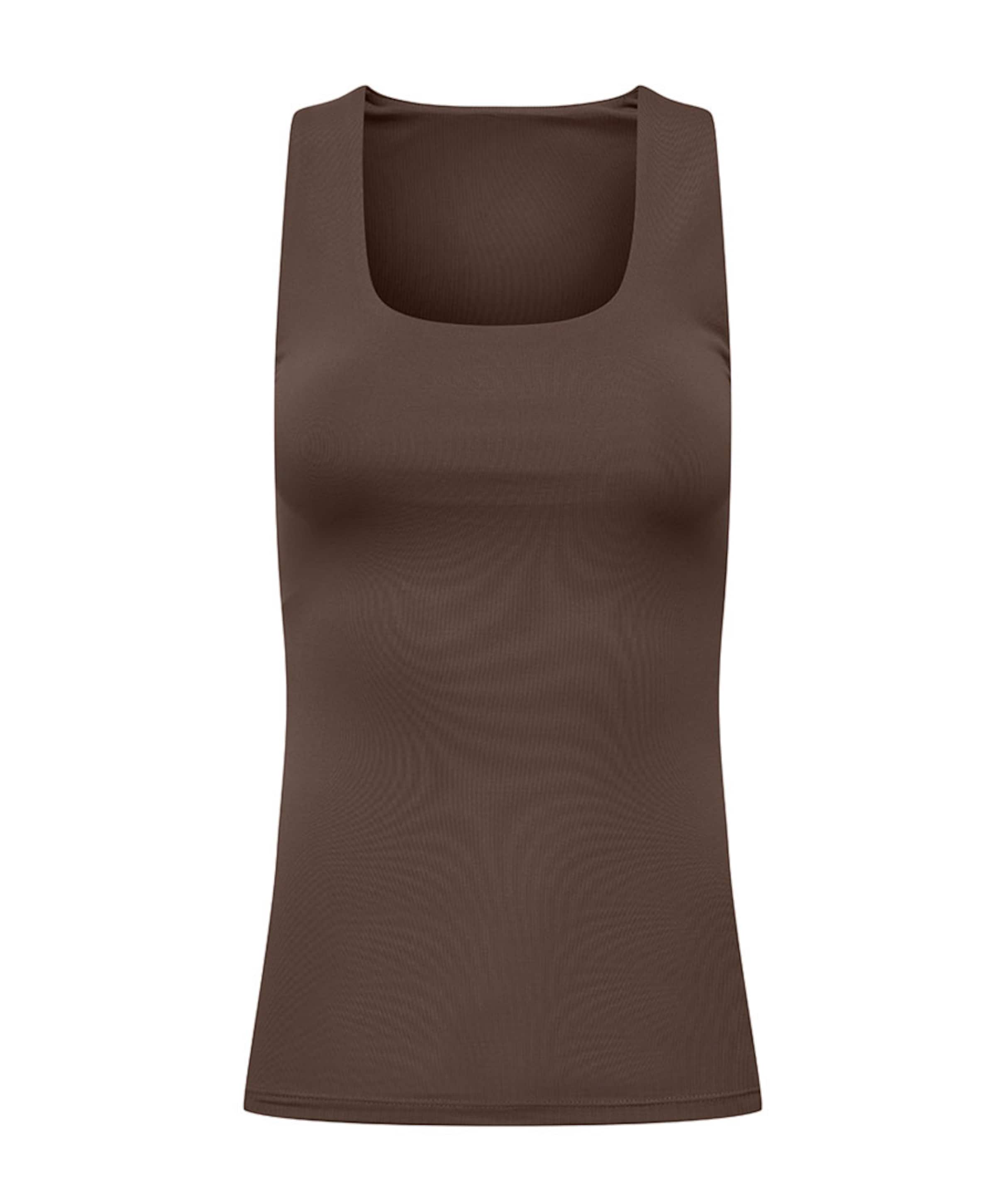 Dames top bruin