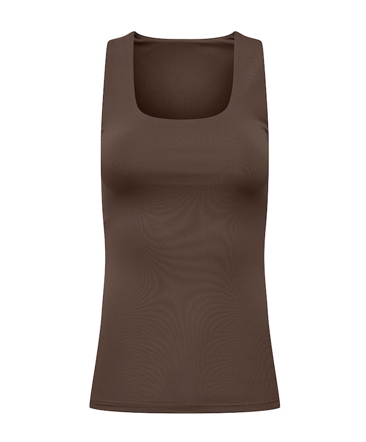 Dames top bruin