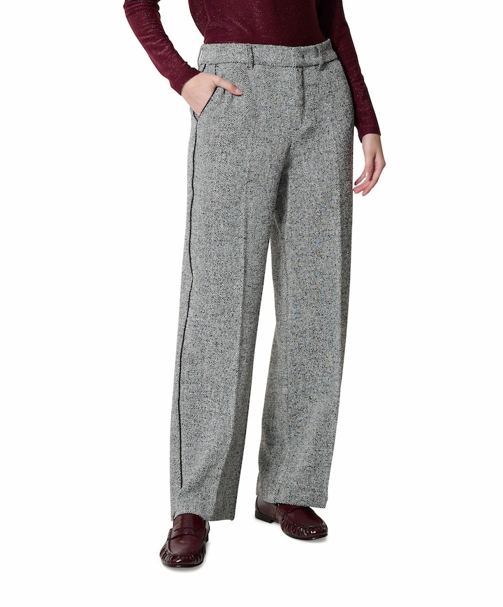 Mara_Wide_Leg_355 dames broek zwart