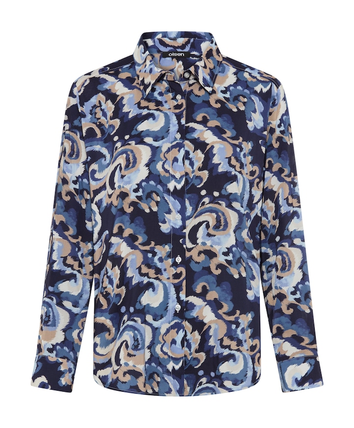 Dames blouse blauw