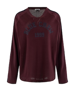 Dames longsleeve bordeaux